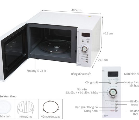 Tổng hợp kích thước lò vi sóng với những model mới nhất kích thước lò vi sóng
