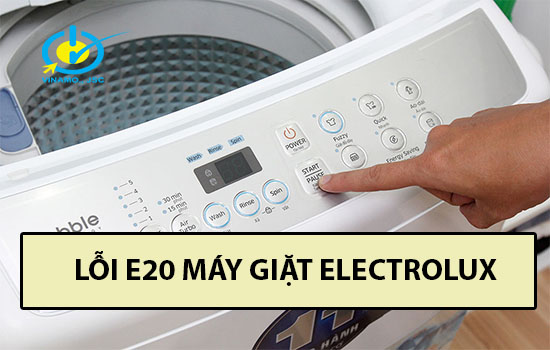 lỗi e20 máy giặt Electrolux;