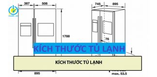 Kích thước tủ lạnh side by side, tủ lạnh mini phổ biến hiện nay kích thước tủ lạnh