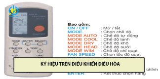 Giải thích ký hiệu trên điều khiển điều hòa chi tiết nhất ký hiệu trên điều khiển điều hòa