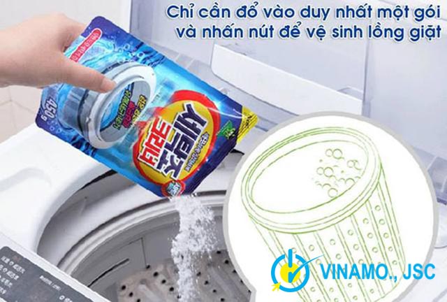 Bột vệ sinh máy giặt maobao được đánh giá cao bởi khả năng làm sạch và cực kỳ an toàn